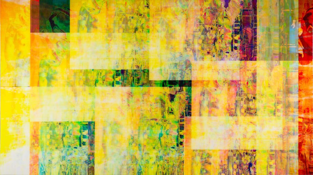 Aaron C Packard-Memory in Yellow-2017-Archival Pigment Resin Wood Panel-40x71